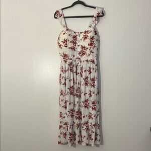 B.O.G. Collective | Floral midi dress Ruffle corset Romantic Women’s size L